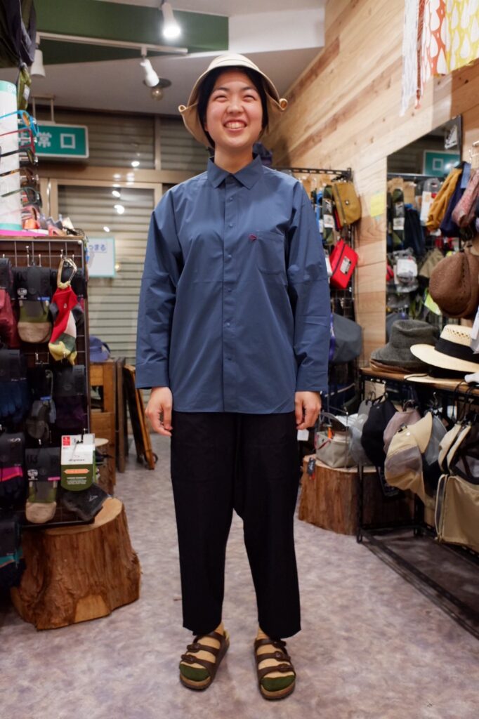 女性が考えた男女兼用シャツ ムササビシャツ 【AXESQUIN 凌 別注 